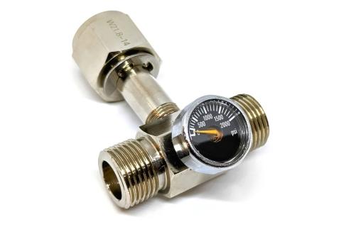 Bombola CO2 Splitter a T bidirezionale - Laterale