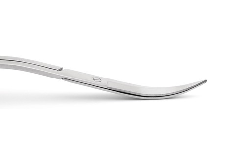 Foto che mostra le lame d'onda delle forbici in stile d'onda