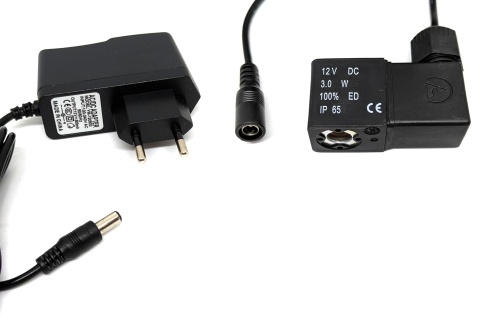 Bobina solenoide 12v DC e trasformatore Euro