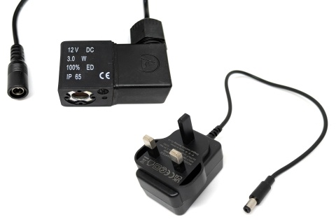 Bobina solenoide 12v DC e trasformatore UK
