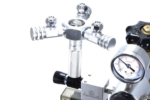 Ripartitore CO2 a 3 vie per regolatore per acquario